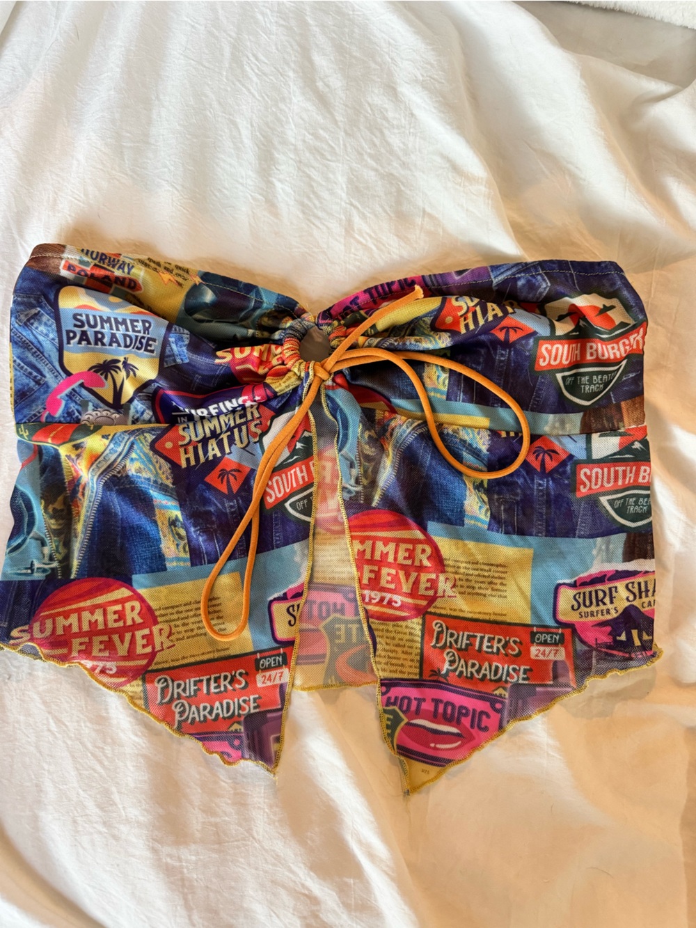 Fashion Nova Multicolor Graphic crop top